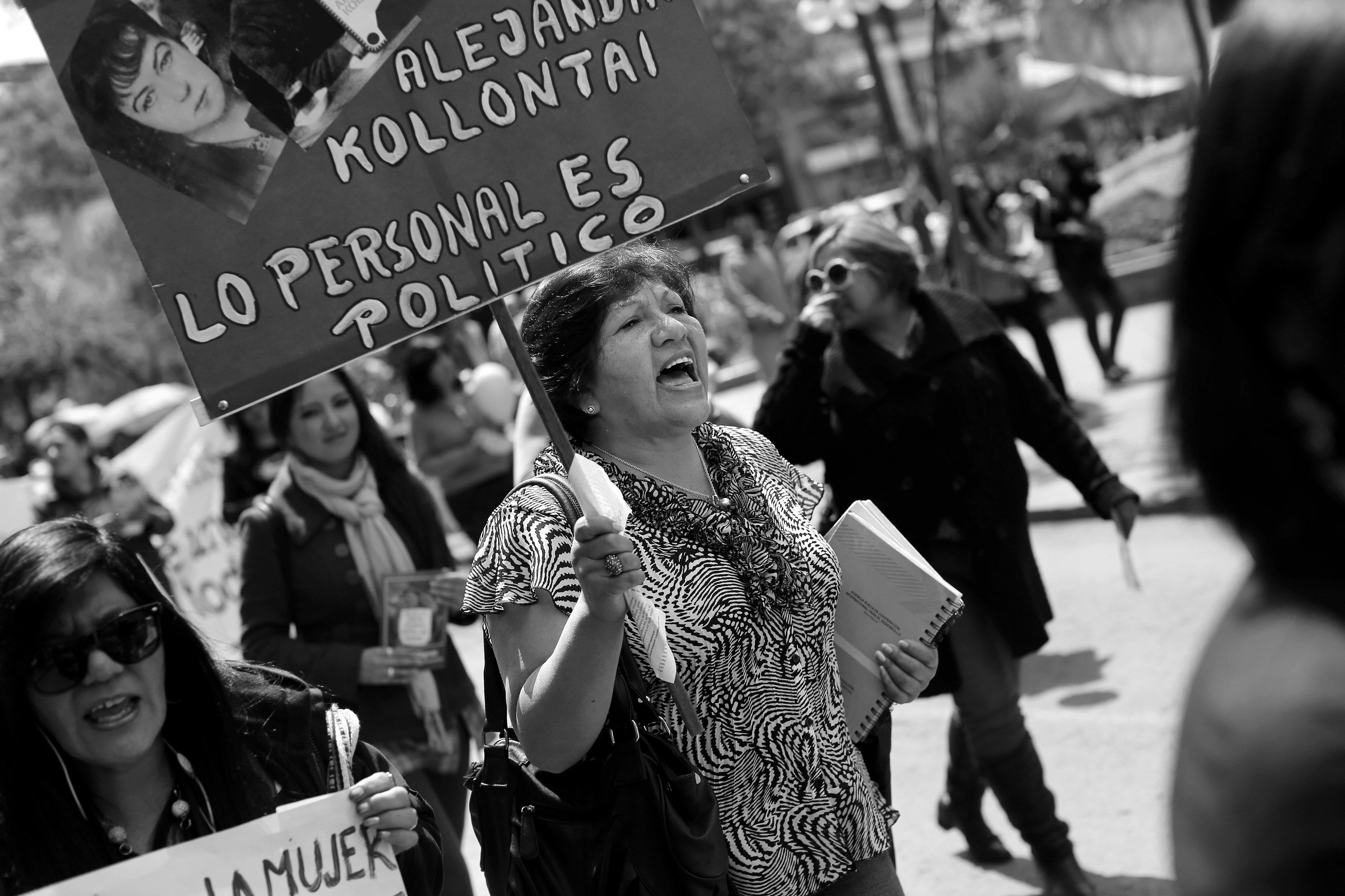 Marchers in La Paz, Bolivia protest to draw attention to femicide and violence against women. Image by Noah Friedman-Rudovsky. Bolivia, 2015.