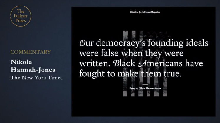 1619 Project wins Pulitzer Prize 1619 Project wins Pulitzer Prize