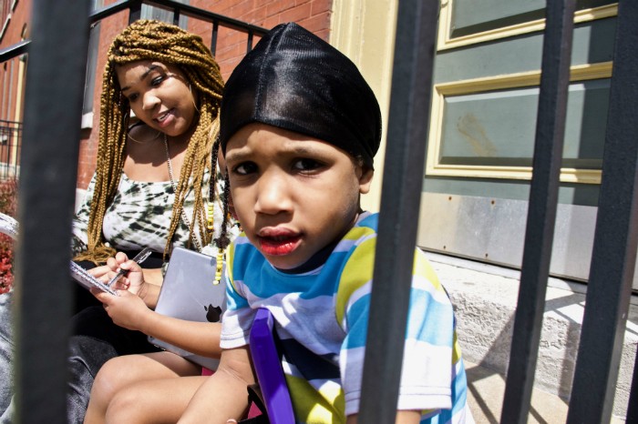 Courtnesha Rogers says Angelo (pictured), Angele and Angelino want to be around people. "They don't understand why they can't see their friends." Image by Wiley Price / St. Louis American. United States, 2020. Courtnesha Rogers says Angelo (pictured), Angele and Angelino want to be around people. "They don't understand why they can't see their friends." Image by Wiley Price / St. Louis American. United States, 2020.