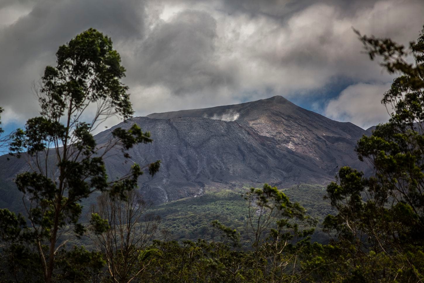 Steam and hot gases rise from the crater of Rincón de la Vieja, an active volcano in Costa Rica. Two scientific teams are measuring the carbon dioxide that seeps from cracks in the volcano’s foundation to determine its impact on the surrounding tropical forest. Image by Dado Galdieri / Hilaea Media. Costa Rica, 2020. Steam and hot gases rise from the crater of Rincón de la Vieja, an active volcano in Costa Rica. Two scientific teams are measuring the carbon dioxide that seeps from cracks in the volcano’s foundation to determine its impact on the surrounding tropical forest. Image by Dado Galdieri / Hilaea Media. Costa Rica, 2020.