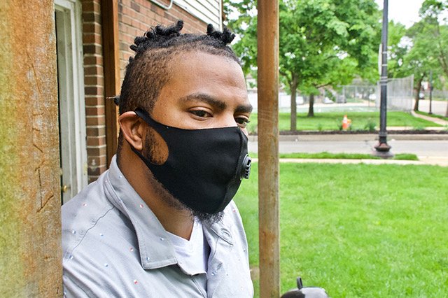 Steven Jones in front of his home. Image by Wiley Price/St. Louis American. United States, 2020. Steven Jones in front of his home. Image by Wiley Price/St. Louis American. United States, 2020.