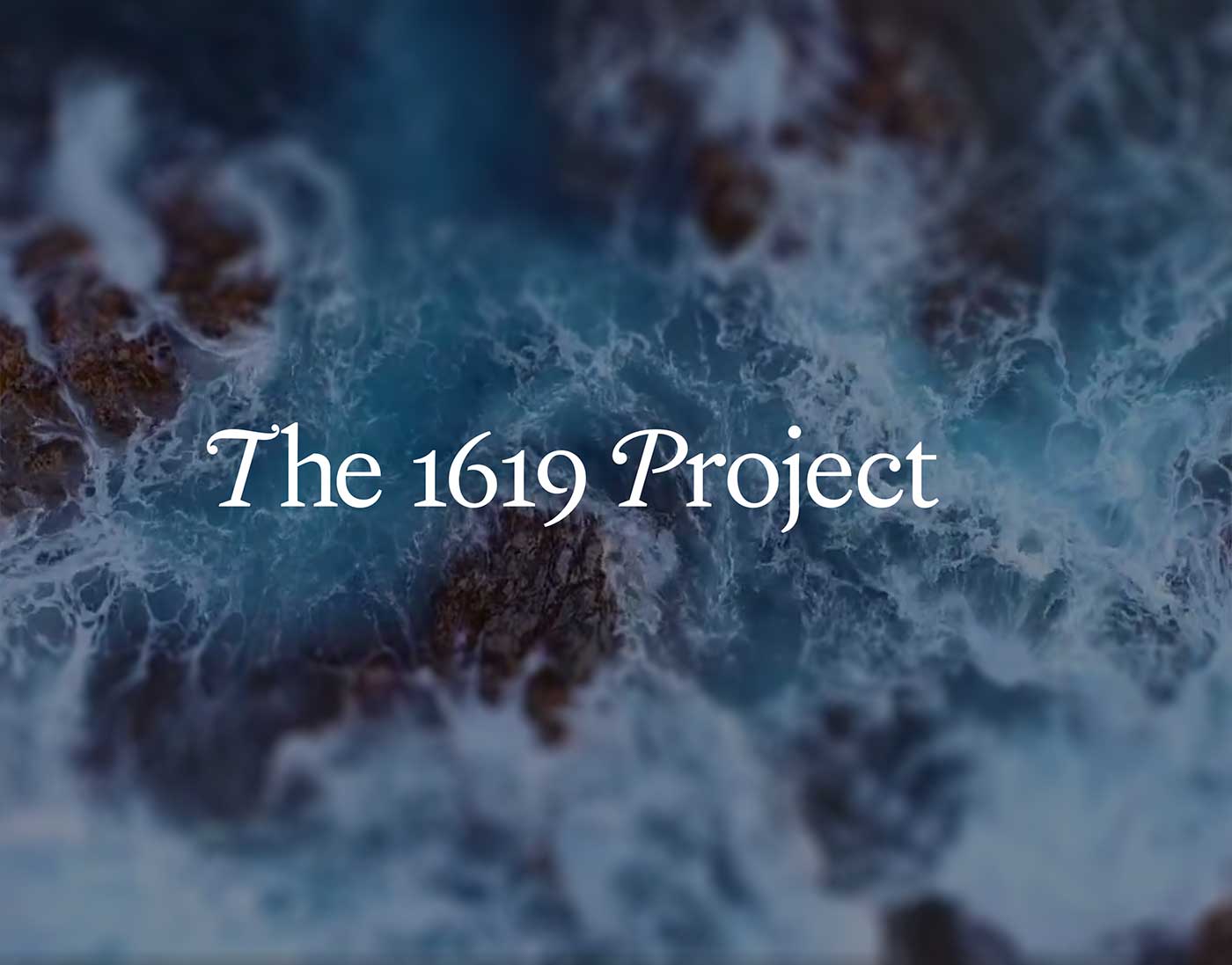 Pulitzer center 1619 project