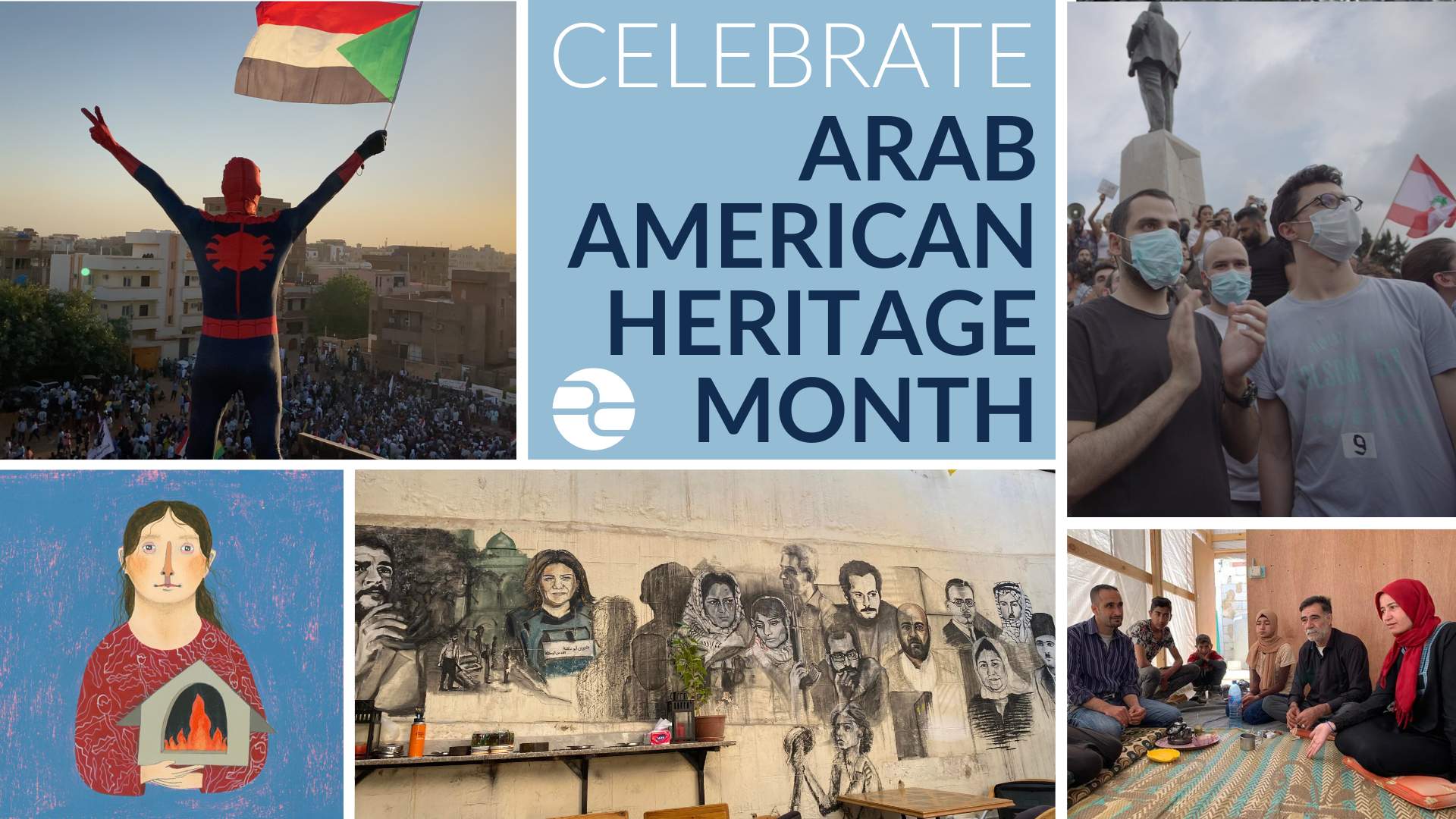 Virtual Journalist Visit Opportunities for Arab American Heritage Month 2023 graphic