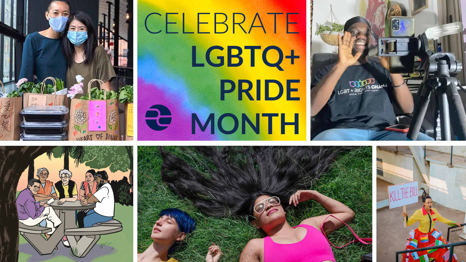Decorative graphic for LGBTQ+ Pride Month.