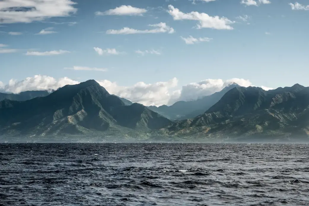 Volcanic hills in eastern Anjouan, Comoros. Image by Tommy Trenchard. Comoros, 2019.