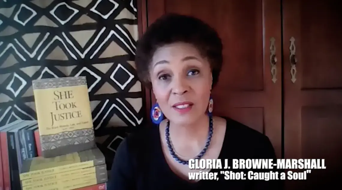 Gloria J. Browne-Marshall, creator of "Shot: Caught a Soul". United States 2020.