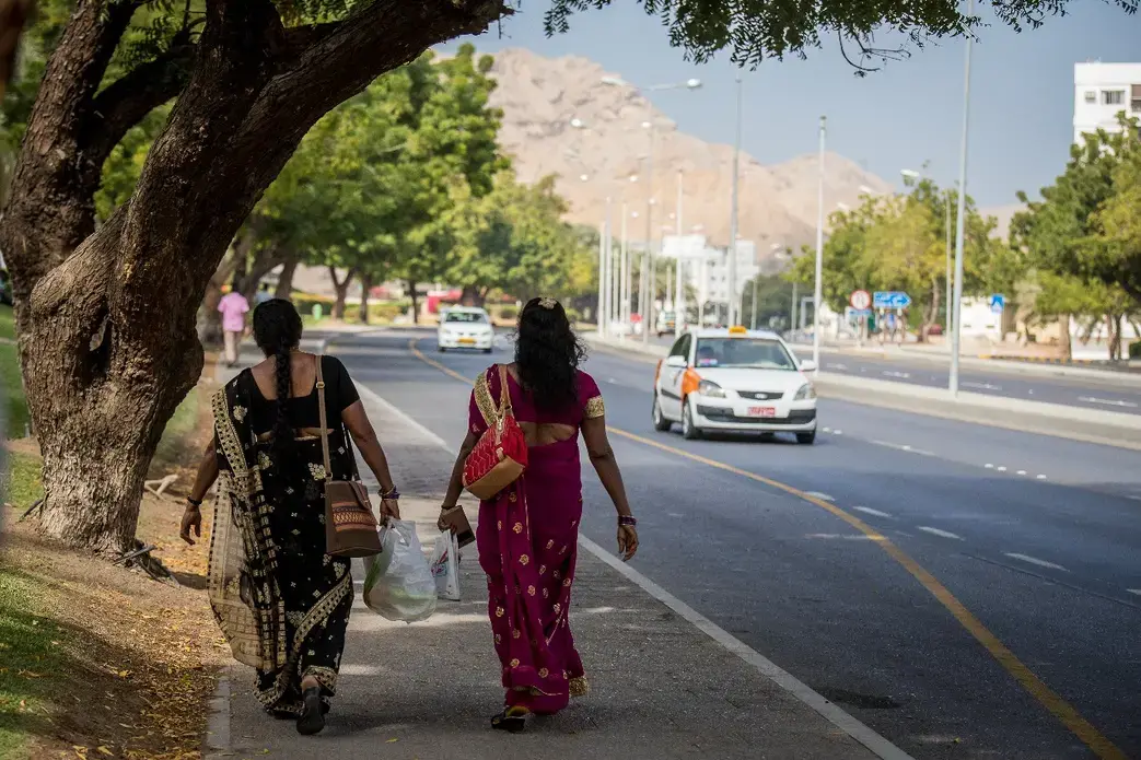 Women domestic workers in Oman. Image by Svanika Balasubramanian. Oman, 2018.