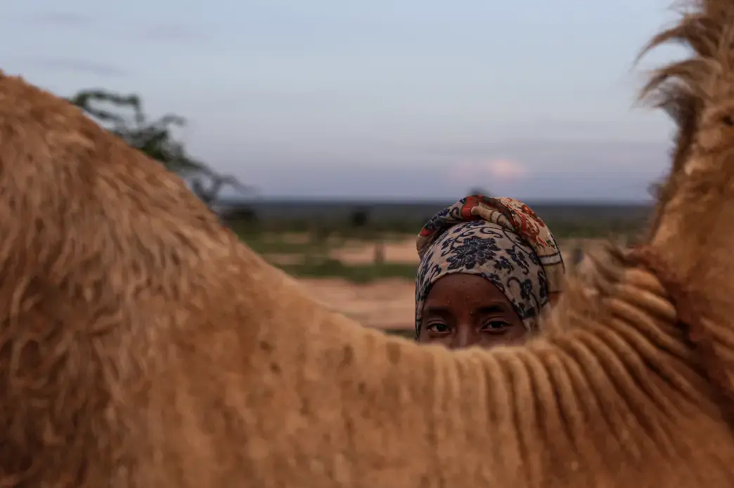 16-year-old Tracy poses for a portrait at her home in Marsabit County, Kenya. Image by Will Swanson. Kenya, 2020.