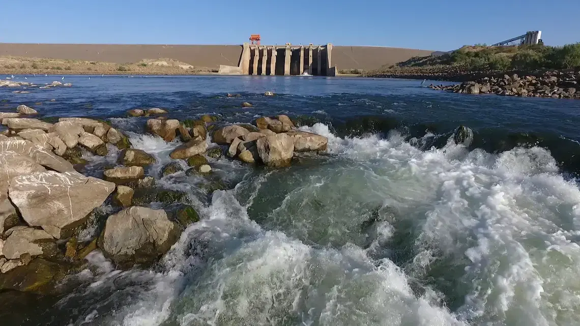Water dams and reservoirs produce the much needed renewable energy; provide water for agriculture; industrial use; control river flow and flooding. Image by Fredrick Mugira. Sudan, 2019. 