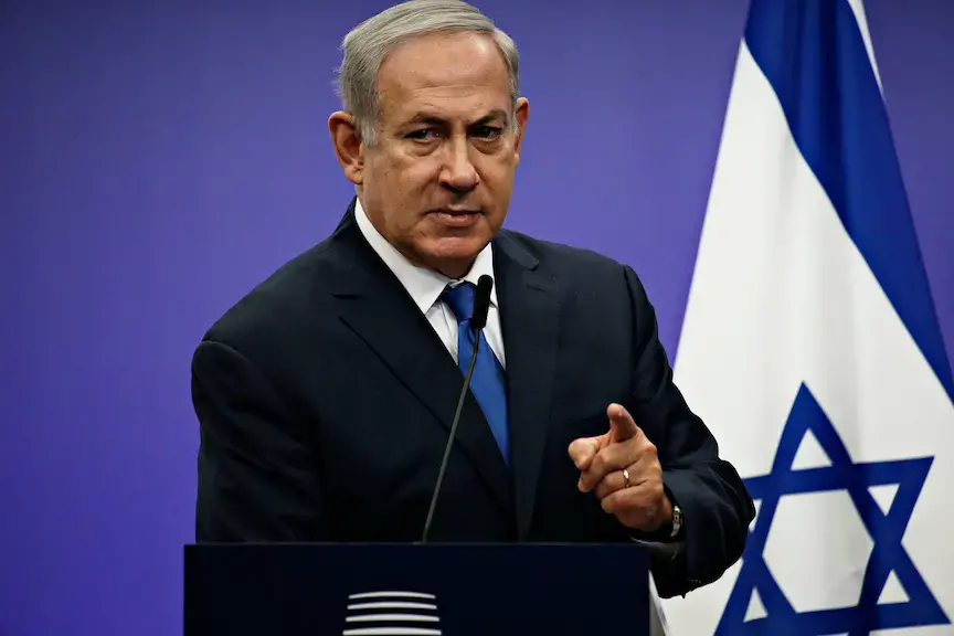 Press statement by Prime Minister of Israel Benjamin Netanyahu at the European Union headquarters in Brussels, Belgium on Dec. 11, 2017. Image by Alexandros Michailidis / Shutterstock. Belgium, 2017.