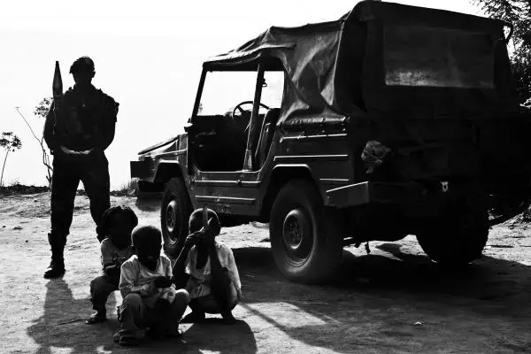 Soldier in the Congolese Army. Image by Fiona Lloyd-Davies. DRC, 2013.