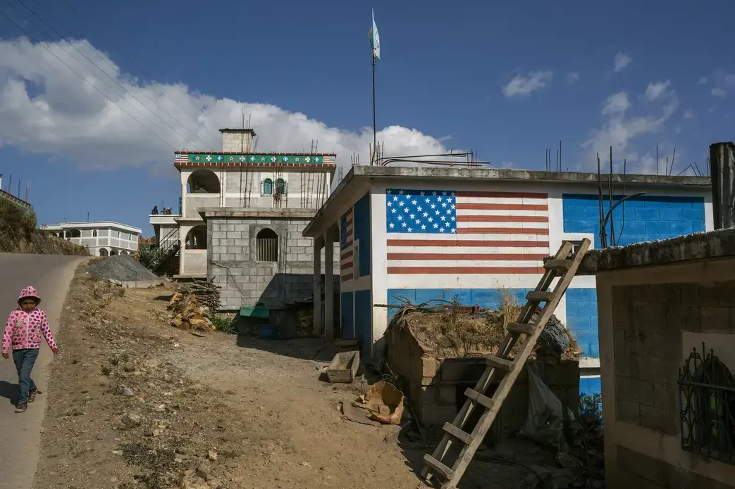 An unfinished remittance house in Todos Santos Cuchumatán. Image by Mauricio Lima. Guatemala, 2019.