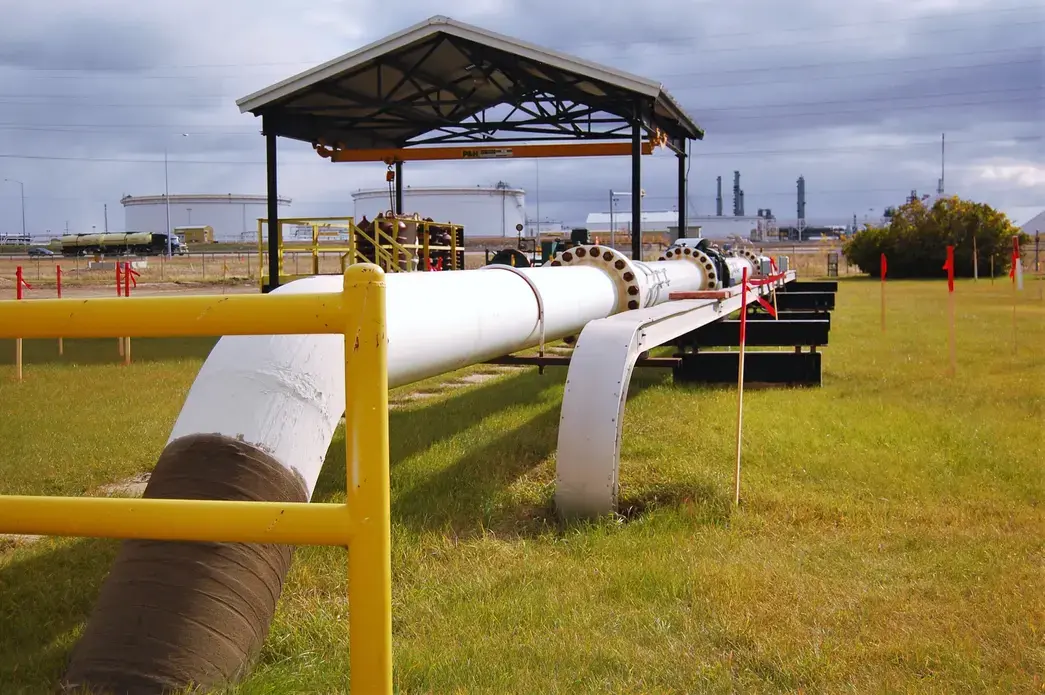 The Edmonton Terminal on Canada's Trans Mountain Pipeline. Image courtesy Jillian Kestler-D’Amours and Megan O’Toole/ Al Jazeera. Canada, 2019.