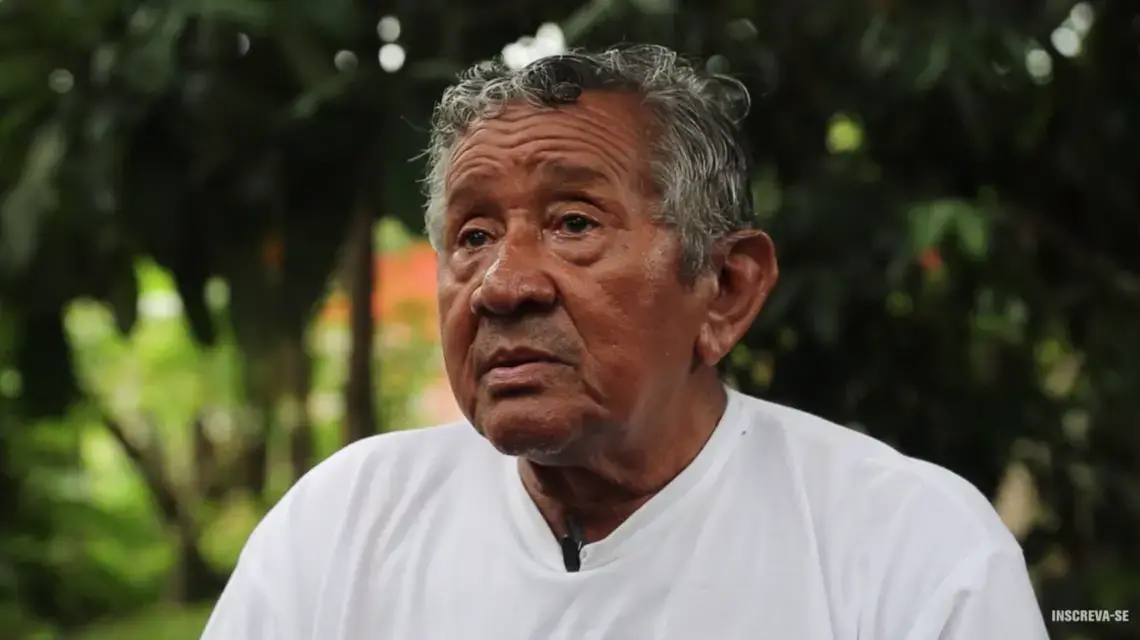 Sabá Marinho is interviewed in the series "Voices of the Forest: Forest Peoples Alliance." Image by Le Monde Diplomatique Brasil. Brazil, 2020.