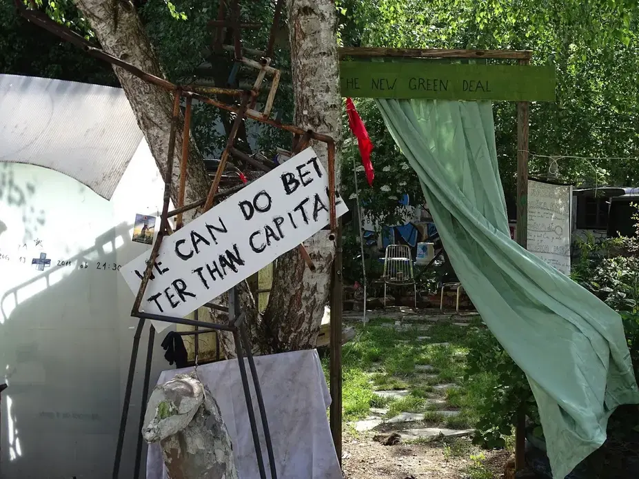 Protest art. Image by Olivia Watson. Slovenia,&nbsp;2018.