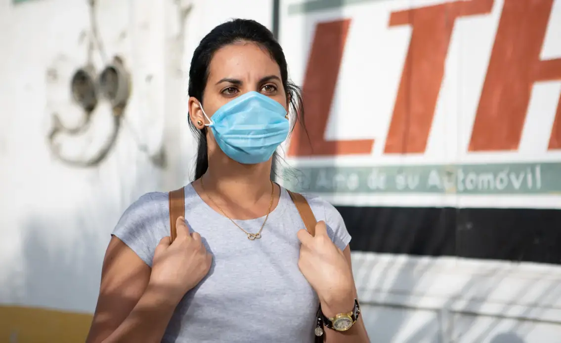 D.T.'s journey to the U.S. border to seek asylum began in Havana, where she and her husband faced police violence. Image by Emily Kinskey. Mexico, 2020.