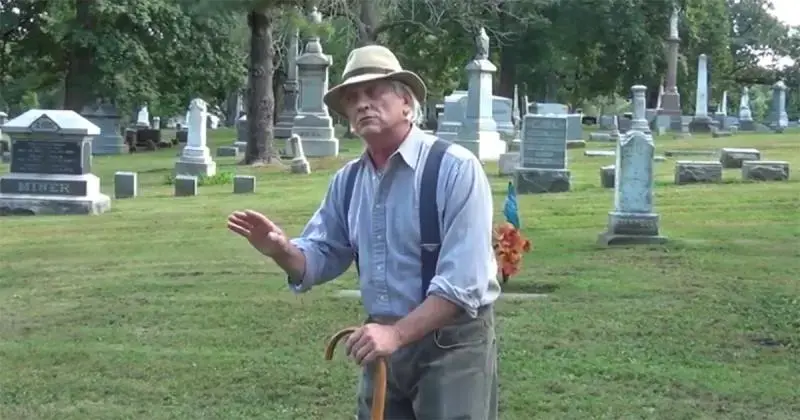 Jeremy Stiller's portrayal of circus professional Richard Shipley is now available on YouTube. Image courtesy of WGLT.