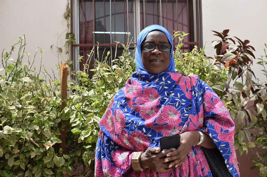 Binta, a patient at the Mark Sakale Center. Image by Amy Nye. Senegal, 2019.