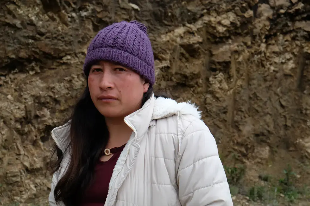 Elizabeth Durazno of Rio Blanco village. Image by Ning Hui. Ecuador, 2019.