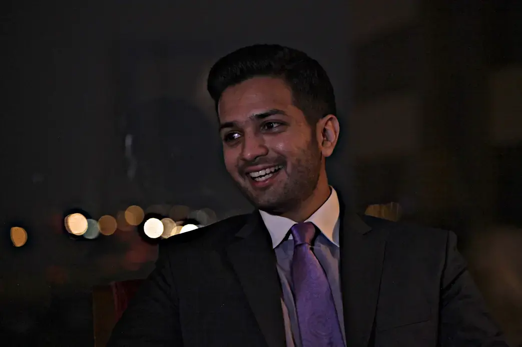 Priyank Mathur, creator of the “Fighting Terror With Comedy” program. Image by Wes Bruer. India, 2017.