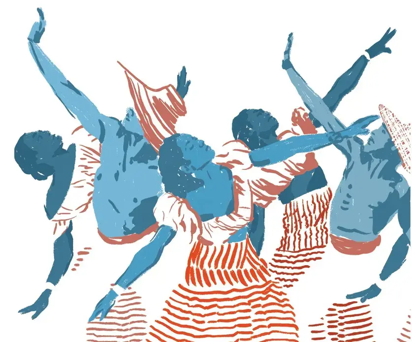 Katherine Dunham left a legacy in East St. Louis. Illustration by Evan Sult.