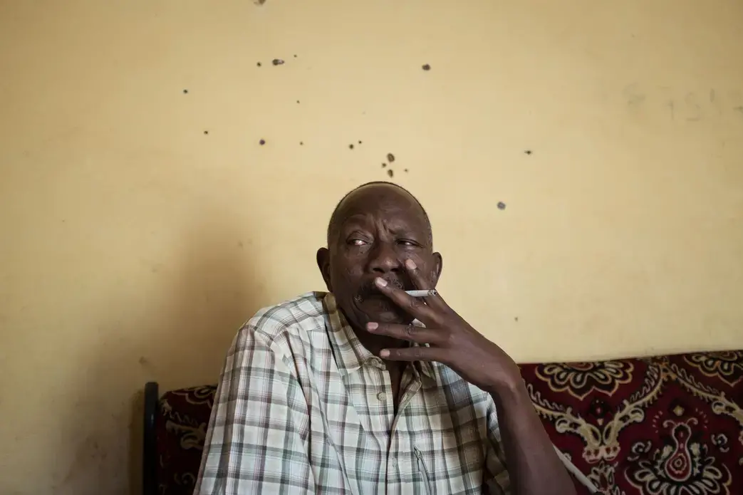 Ibrahim Alawad, of the FPRC armed group. Image by Dennis &amp; Patrick Weinert. Central African Republic, 2018.