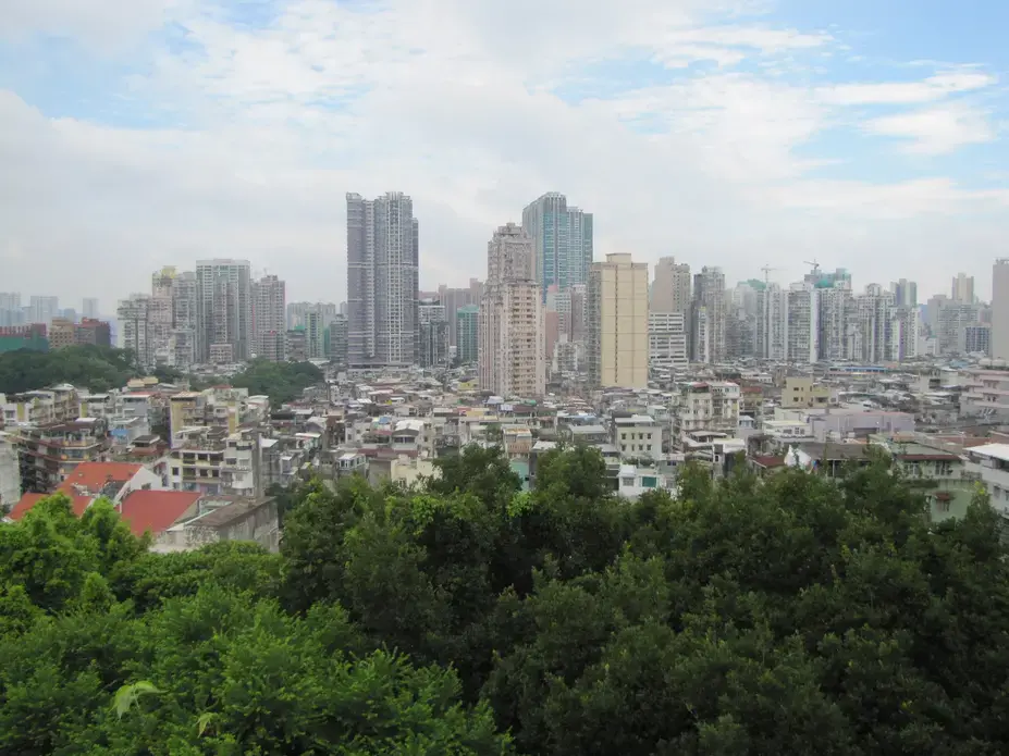 The Macau skyline has significantly changed since the casino industry became the main source of revenue for the local economy. Image by Bruno Beidacki. Macau, 2017.
