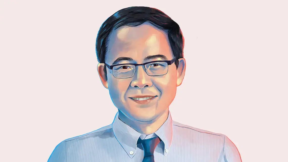 “I am now fascinated with bats [but] I am still not an animal fan,” says Linfa Wang of the Duke-NUS Medical School. Illustration by Katty Huertas / Science. United States, undated.