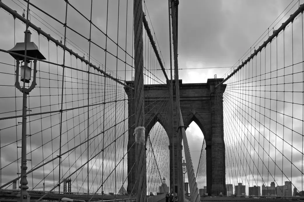 Brooklyn Bridge, New York. Image by  justobjects / Shutterstock. United States, undated.