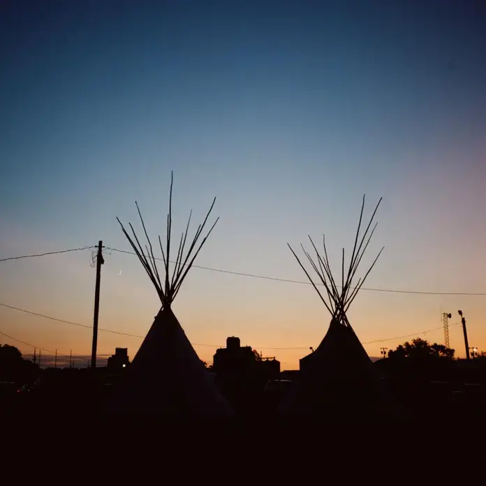 The sun sets at the Fort Peck Indian Reservation. Image by Sara Hylton. United States, 2019.
