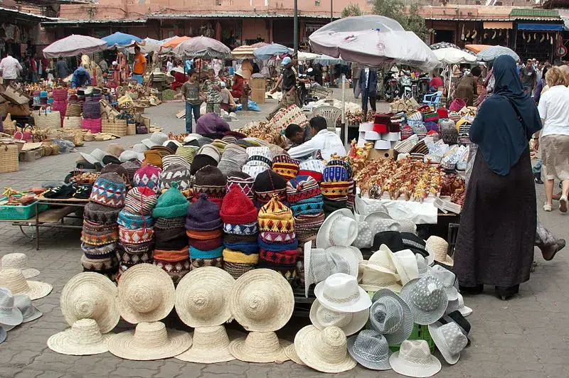 An open-air market in Marrakesh, Morocco. The city is hosting November’s COP22 Climate Conference and decisions made there could shape its future. If the rising heat brought by global warming isn’t abated, then parts of North Africa could become inhabitable by mid-century, according to a 2016 study. Image by Feliciano Guimarães via Creative Commons. Morocco, 2016.