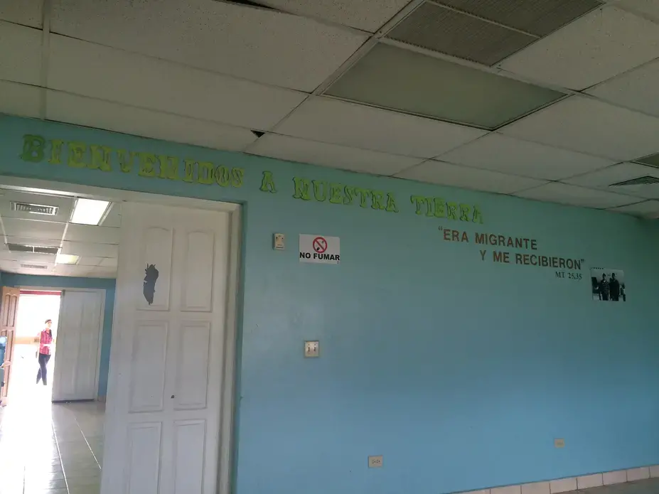 The Centro de Atención al Migrante Retornado in Tegucigalpa. Image by Emily Gogolak. Honduras, 2015.