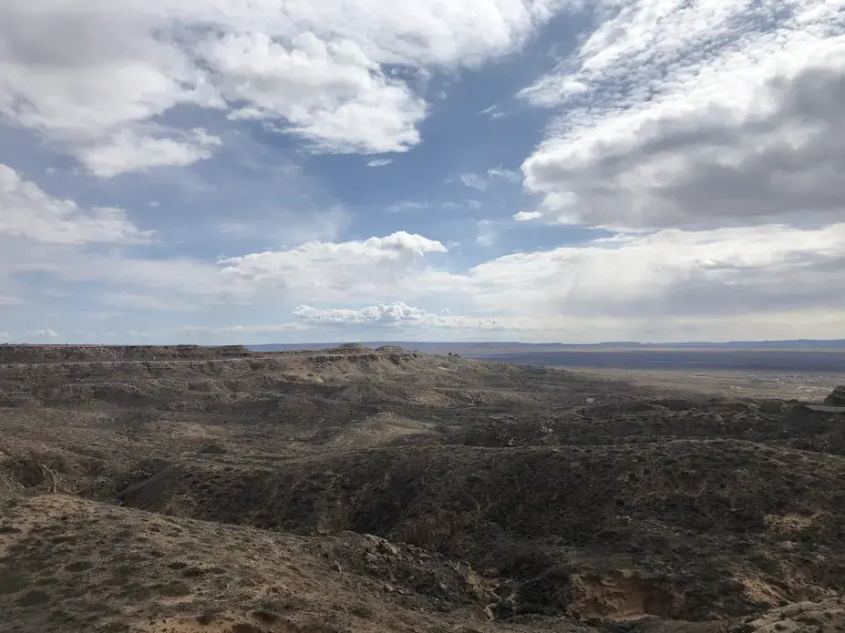 Delivering a vaccine to members of the Hopi Nation entails challenging transportation logistics—Hopi tribal lands, which sit on more than 1.5 million acres in northeastern Arizona, are remote and do not use formal street addresses. Image by Duane Humeyestewa. United States, 2020.