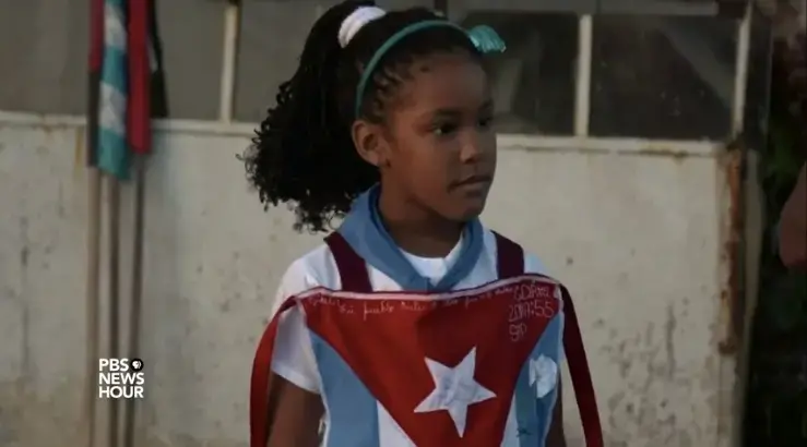 Still from PBS NewsHour broadcast, "Cuban Attitudes Toward Castro Range from Devout to Cynical."
