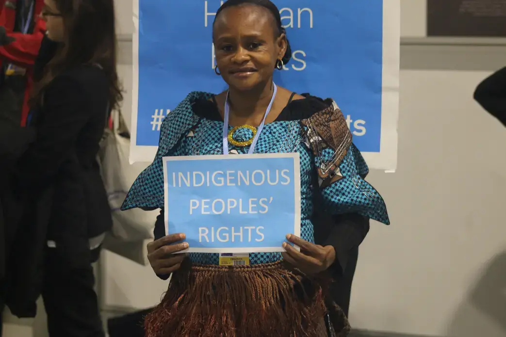 Dorothee Lisenga, coordinator of the Coalition des Femmes Leaders por l’Environnement et le Development Durable (CFLEDD). Image by Fredrick Mugira. Poland, 2018.