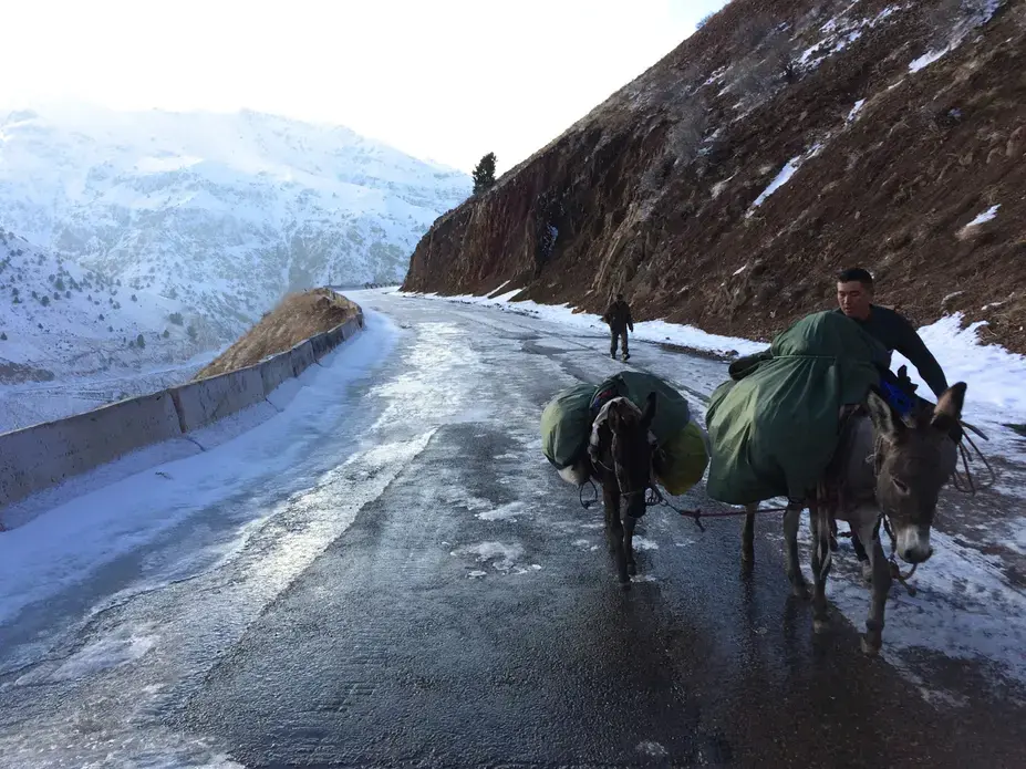 Out of Eden Walk team treks Uzbekistan back roads and mountain paths