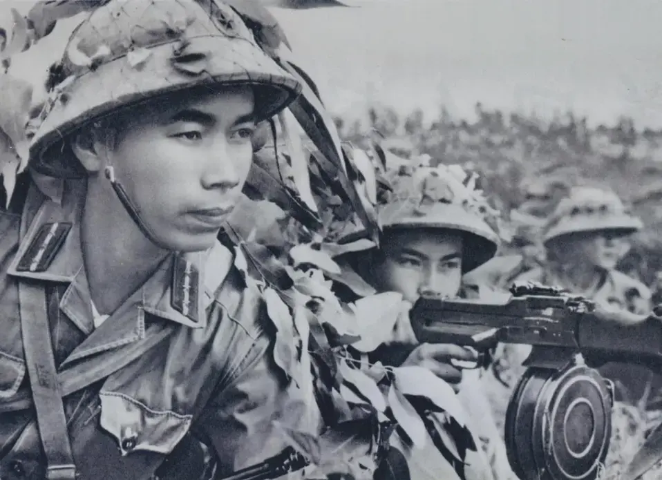 North Vietnamese soldiers. Image courtesy of Flickr user manhhai [CC by 2.0]. Vietnam, date unknown.