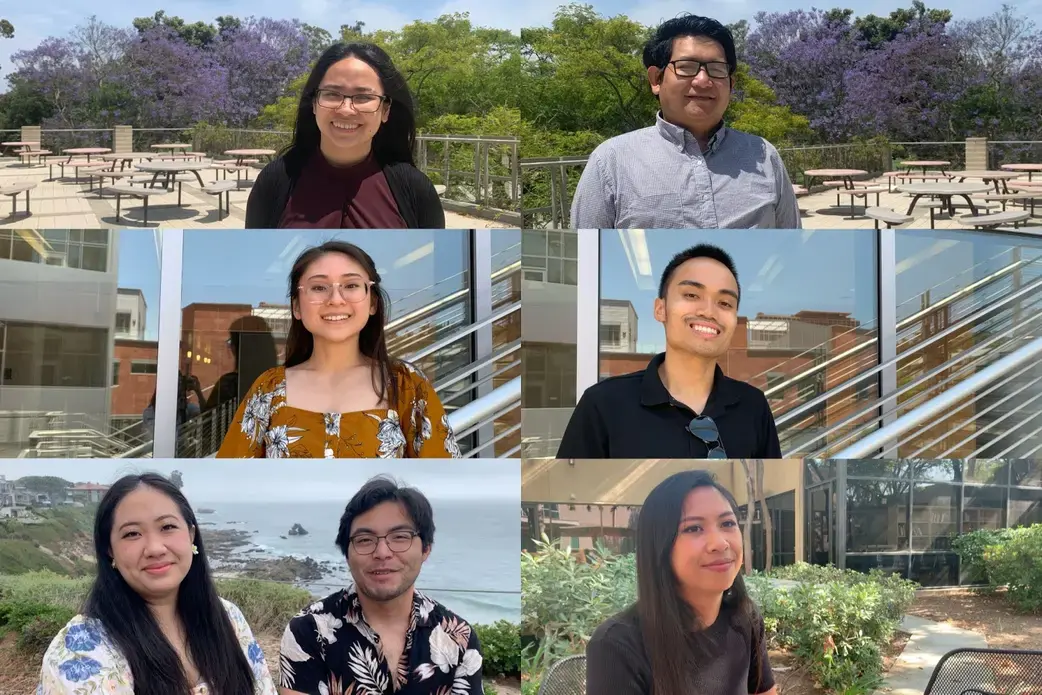 Collage of Filipino scientists in California.
