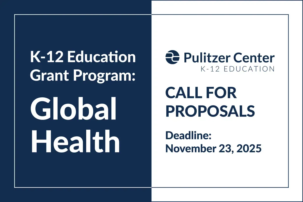 Graphic advertising the K-12 Education Grant Program for Global Health, with a deadline of November 23, 2025.