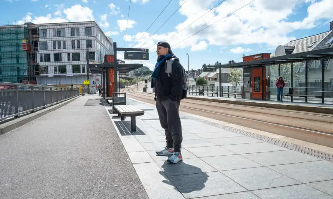 Wael, who is intersex, identifies as a transgender man. Changing gender is illegal in Morocco so Wael decided to claim asylum in Europe in order to change his legal gender and start testosterone therapy. After spending time in various refugee camps across Norway, he registered and resettled in Bergen, which is home to many of Norway’s LGBTQ+ asylum seekers. Image by Bradley Secker. Norway, 2020.