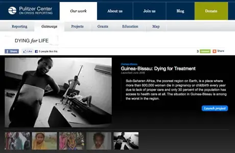 The Pulitzer Center's Dying for Life Gateway on Maternal Mortality
