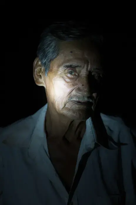 Orlando Sosa is the eldest and highest ranking member of the community of Las Peñitas. Image by Felipe Luna. Bolivia, 2018.