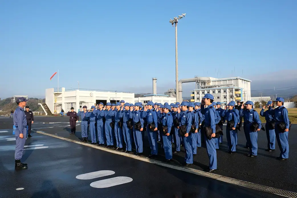 Female recruits wake up at the crack of dawn. Image by Emiko Jozuka. Japan, 2018. 