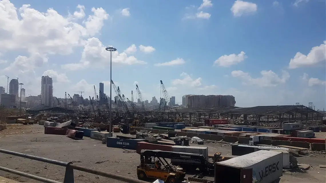 Views of Beirut after the explosion. Photographs provided by Chagid Bacha. Lebanon, 2020.