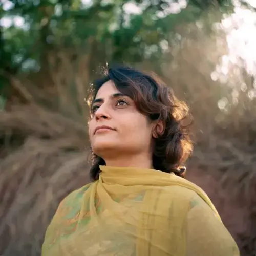 Gulalai, who chooses to go by one name to protest the custom of taking a man’s name, runs a women’s organization called Khwendo Kor in Khyber Pakhtunkhwa. She conducts weekly feminist reading sessions in Peshawar, the capital of Khyber Pakhtunkhwa. The meetings bring women teachers, doctors, and nonprofit workers together to read and discuss the intersection of gender, class, economic inequality and nationalism. “Living in this part of the world and being a woman, how can one not be a feminist?” Gulalai said. “There is no other option.” Image by Sara Hylton. Pakistan, 2019.