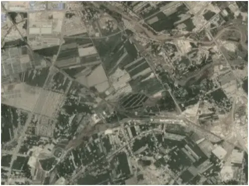 Shule County, Kashgar Prefecture. Image courtesy of Baidu/Planet Labs. China, undated.