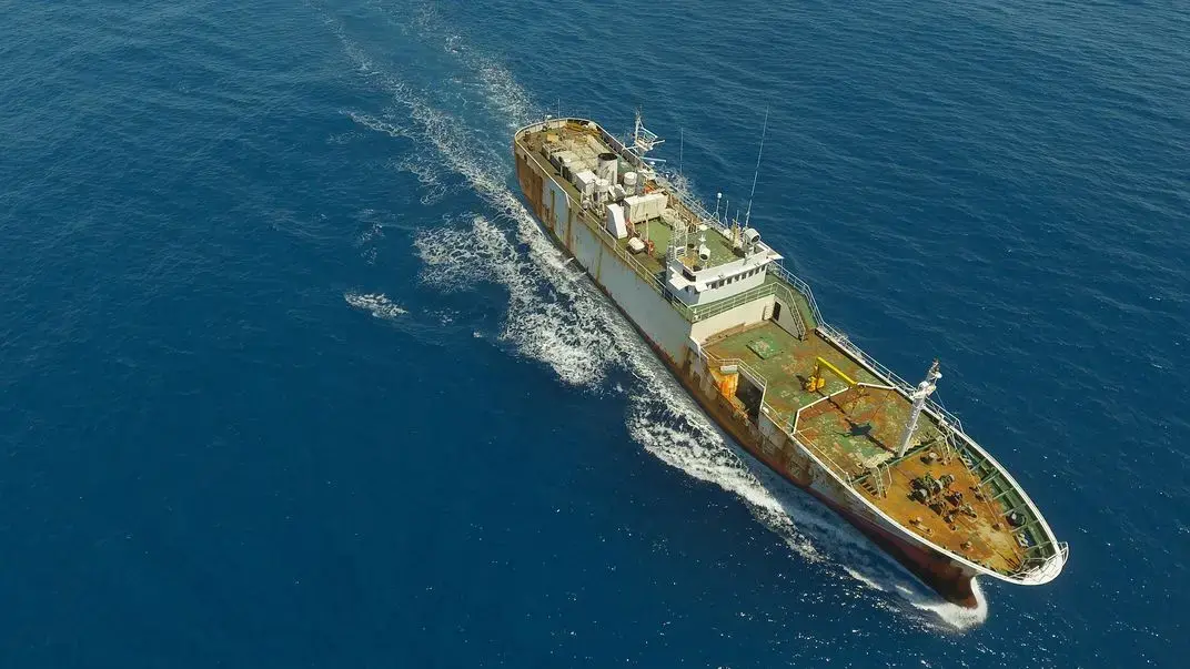 Drone coverage of STS-50 during Operation Jodari. Image by Jax Oliver/Sea Shepherd. Indian Ocean, 2018.