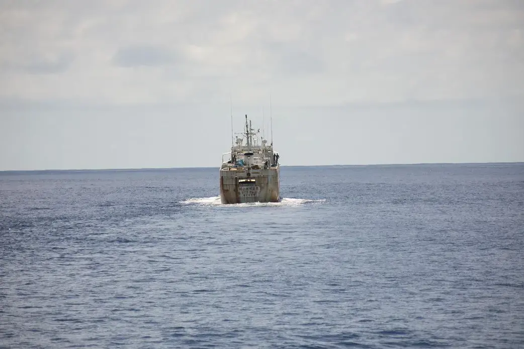 Drone coverage of STS-50 during Operation Jodari. Image by Jax Oliver/Sea Shepherd. Indian Ocean, 2018.