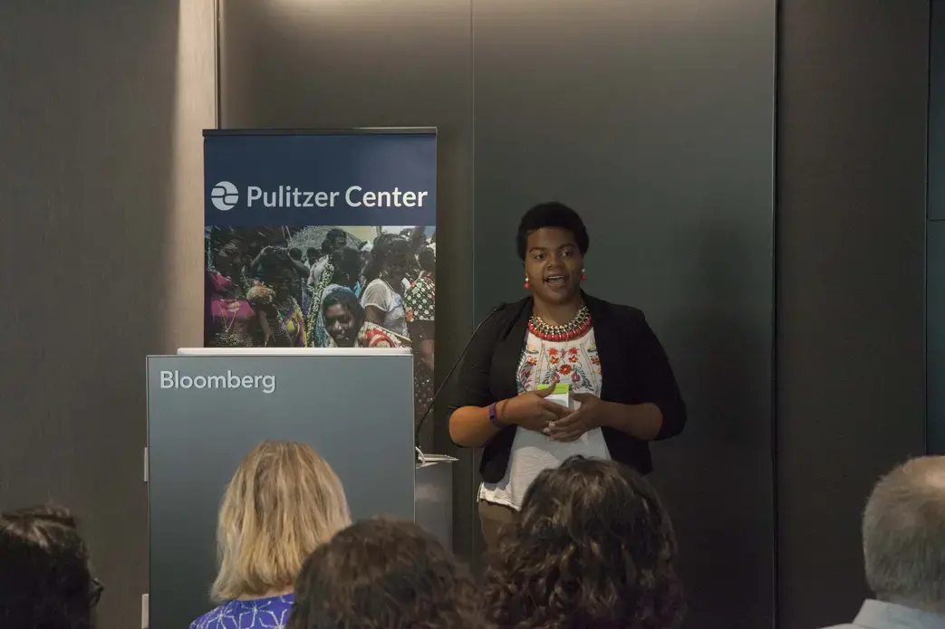 Esohe Osabuohien from the University of Michigan discusses her upcoming project on marginalized communities in Cuba. Image by Jin Ding. Washington, DC, 2017.