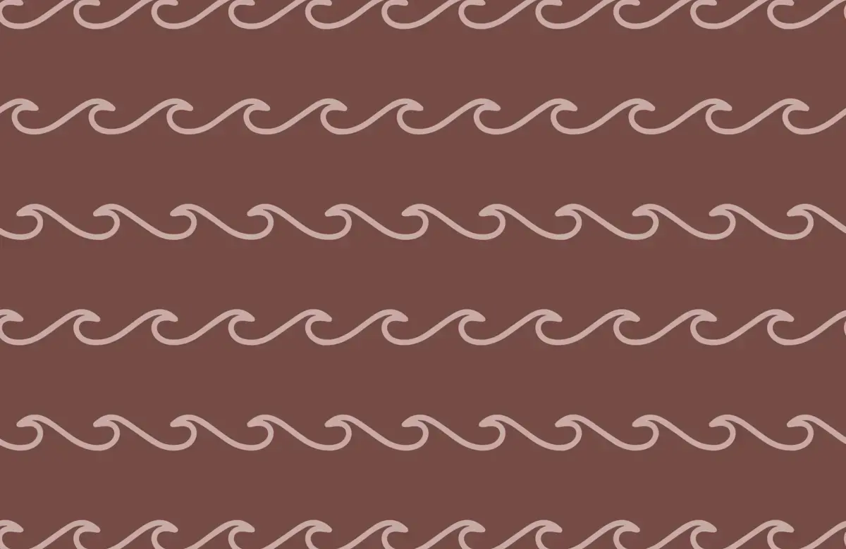 wavy pink lines on a brown background